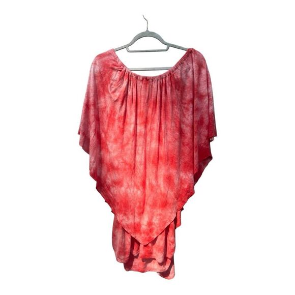 Young Fabulous & Broke Coral Tie-Dye Top size medium boho hippie oversized - Picture 1 of 5